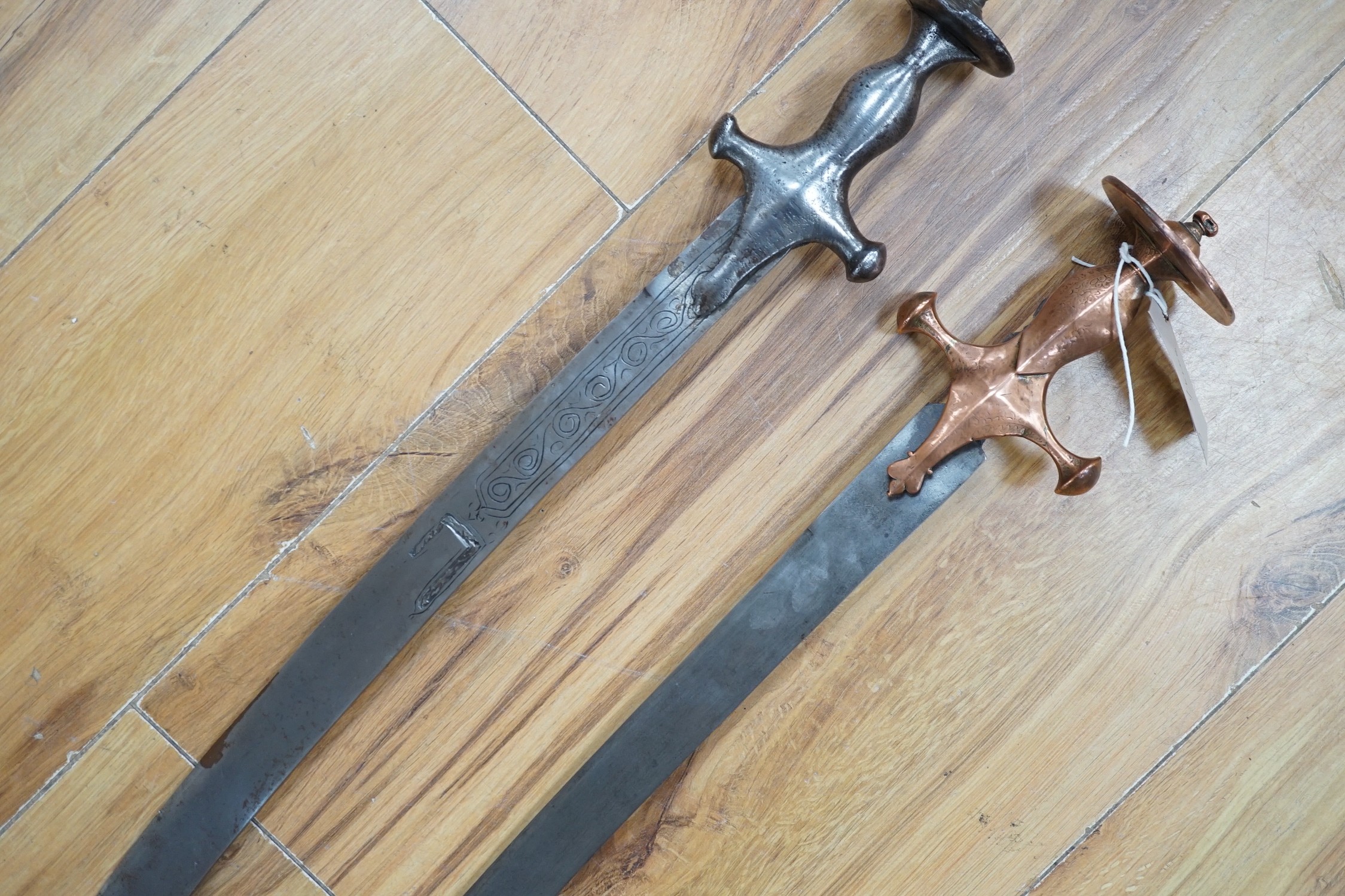 Two 19th century Indian tulwar, 82cms long